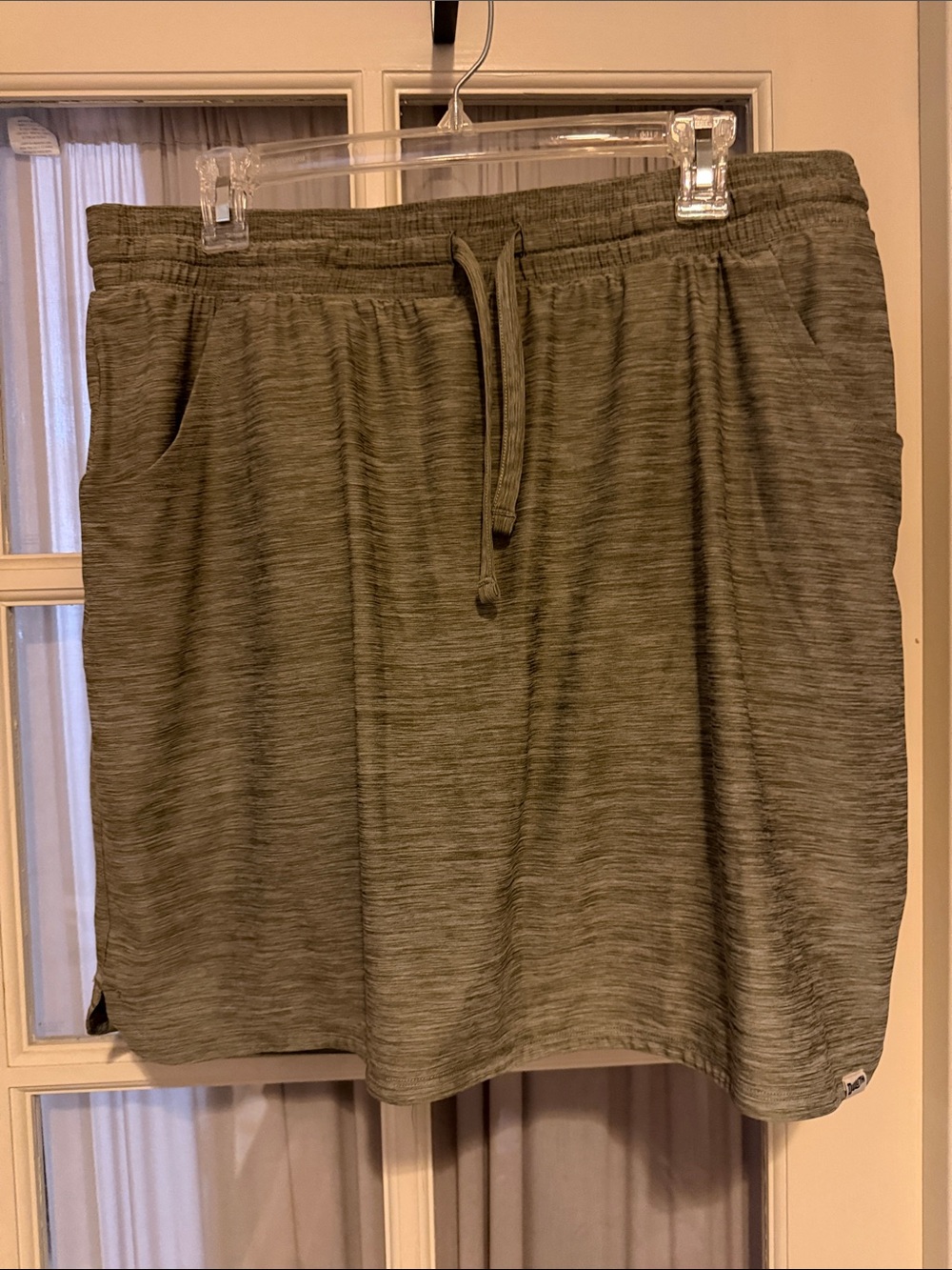Duluth Trading Casual Olive Drawstring Skort - Women